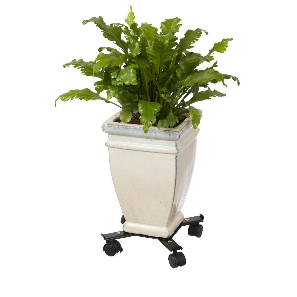 Nature Planttrolley Metaal Zwart 29 - 51 Cm Vierkant 2 Nature Planttrolley Metaal Zwart 29 - 51 Cm Vierkant - Afbeelding 2